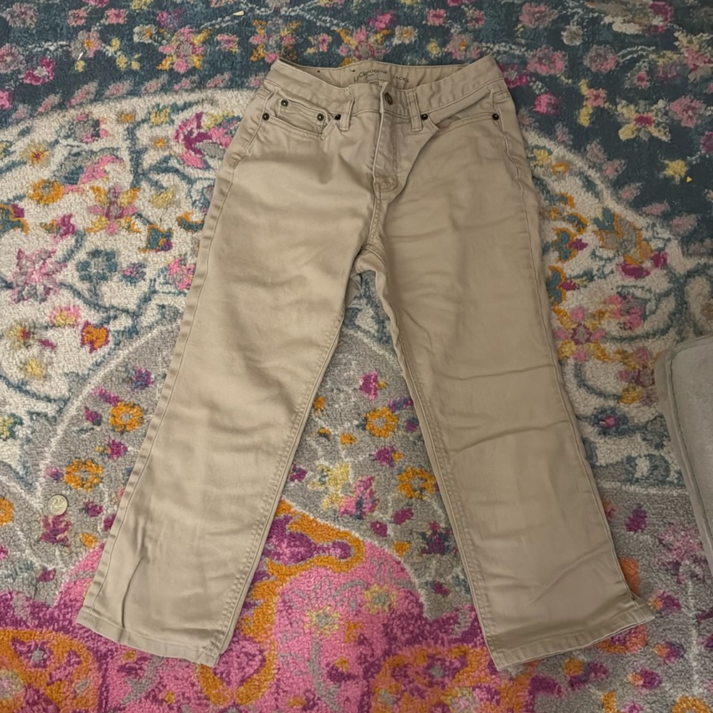 Liz Claiborne 2P khaki colored jeans!